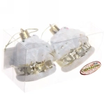 Ёлочные игрушки «Домик заснеженный» 5 см, микс (набор 2 шт)