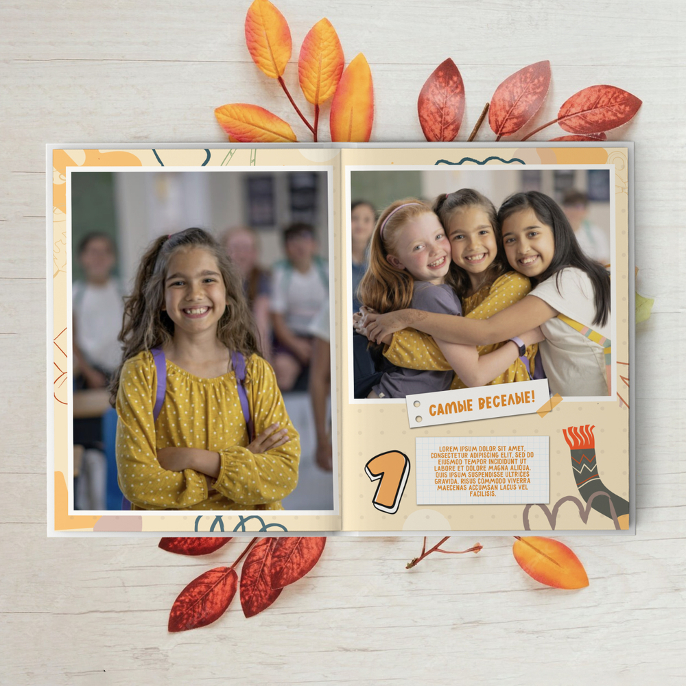 PSD-Шаблон фотокниги "ABC"