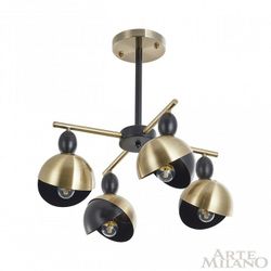 Люстра на штанге Arte Milano Neapolis-71307 271307/4 BK/GD