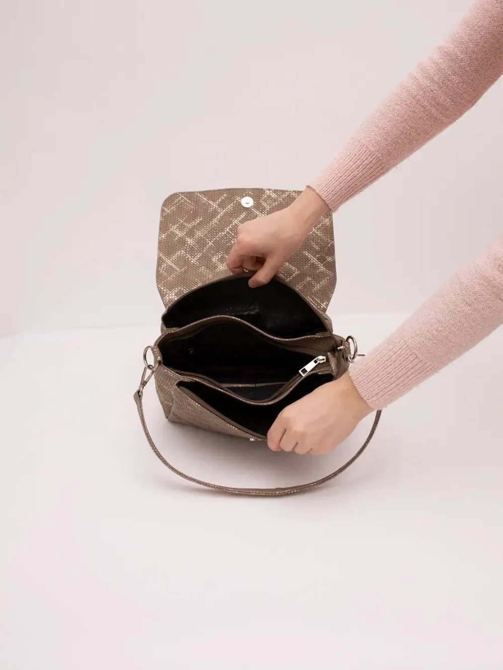 Сумка женская кросс боди через плечо на ремне из экокожи повседневная и деловая для женщины