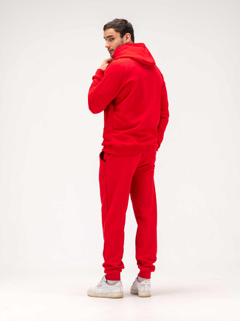 Костюм мужской спортивный теплый. Красный