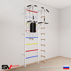 Шведская стенка Sv Sport усиленная 679 (Турник стандарт/Брусья/Лестница/Трапеция)