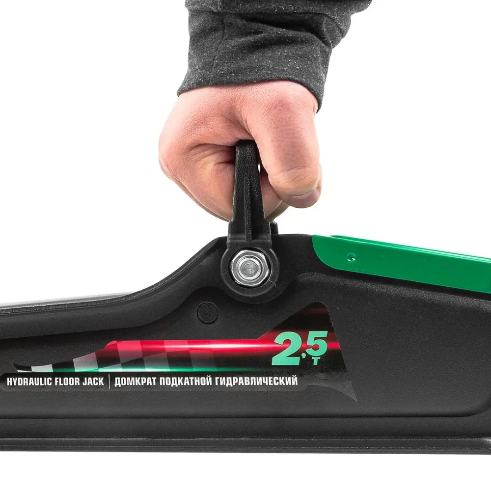 Домкрат подкатной гидравлический 2.5т (h min 90мм, h max 400мм) в кейсе RockForce##Rock FORCE RF-T830031BS(DS)