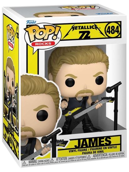 Фигурка Funko POP! Rocks Metallica James (72S) (484) 87079 / Фигурка Фанко ПОП! в виде участника группы Metallica, Джеймс Хетфилд