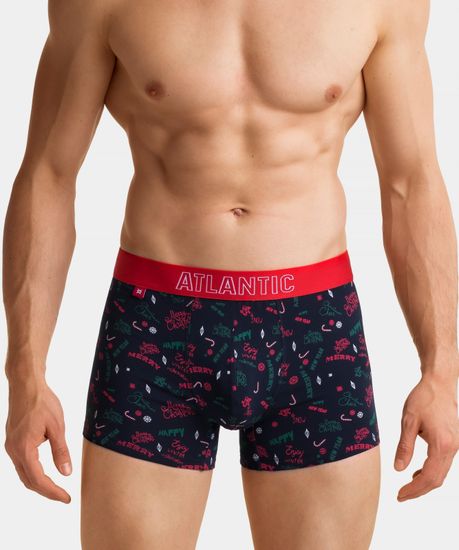 Трусы мужские боксеры (2шт), Atlantic 2GMH-006, темно-синие + красные