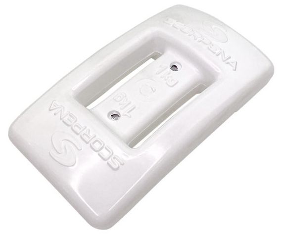 Груз обтекаемый полумягкий Scorpena 1 кг белый