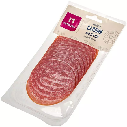 Колбасная нарезка Салями Милано с/в 100 гр