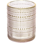 Подсвечник «Хрустальный блеск» 10*12,5 см, Розовый