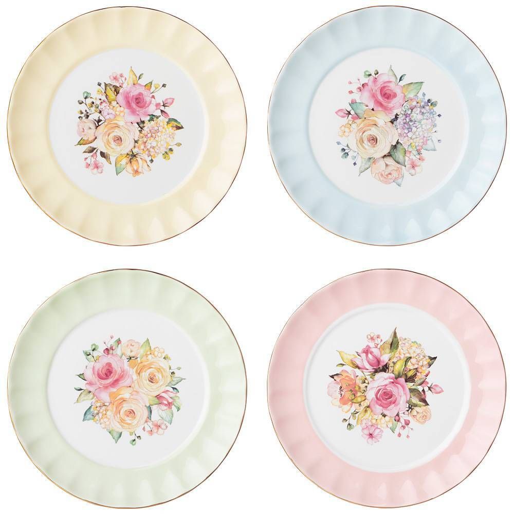 НАБОР ТАРЕЛОК ДЕСЕРТНЫХ LEFARD "ВРЕМЕНА ГОДА" 19 СМ МИКС (КОР=12НАБ.)