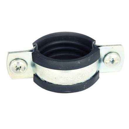 Хомут сантехнический оцинкованный 1 1/4" 42-45мм со шпилькой и дюбелем