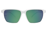 Спортивные очки HILX Rebel Shiny Solid White / Green Mirror Polarized Lens