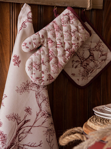 Прихватка-варежка "Лес" 18x30 см