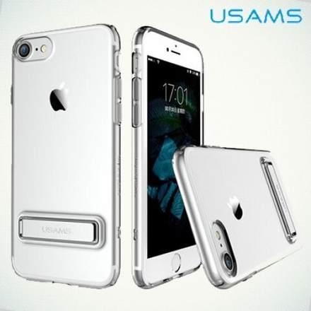 Чехол USAMS прозрачный с подставкой case for iP14 Plus