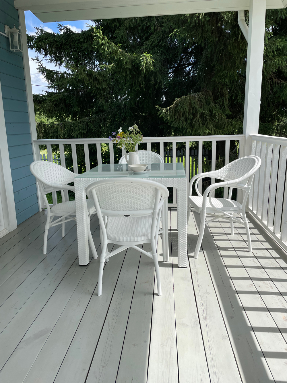 Nirvana NVS-049 set of 4 White (Обеденная группа стол 1шт, стулья 4шт) , Novussi