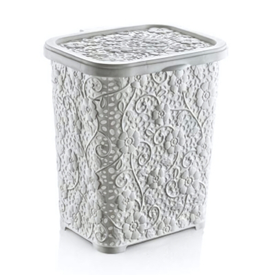 Корзина для стирал. порошка Ажур 6 лт белый ш