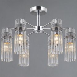 Люстра на штанге ILLUMICO GENOA IL0761-6CSQ-25 CR GENOA