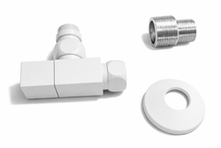 Комплект осевых вентилей угловых Moda-Quadro 1/2*3/4 с круглыми отражателями