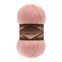 Пряжа Angora Gold Simli, 100 г, 500м, 20%шерcть,75%акрил,5% металлик (цена за 1 шт)