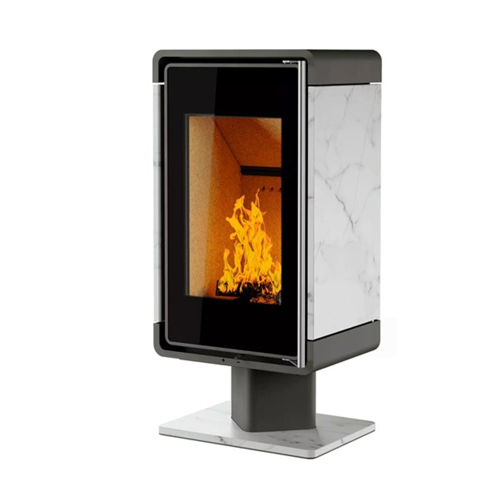 Печь-Камин АСТОВ КУБ (ПК 4581) (КАМ. НА НИЗКОЙ НОГЕ)