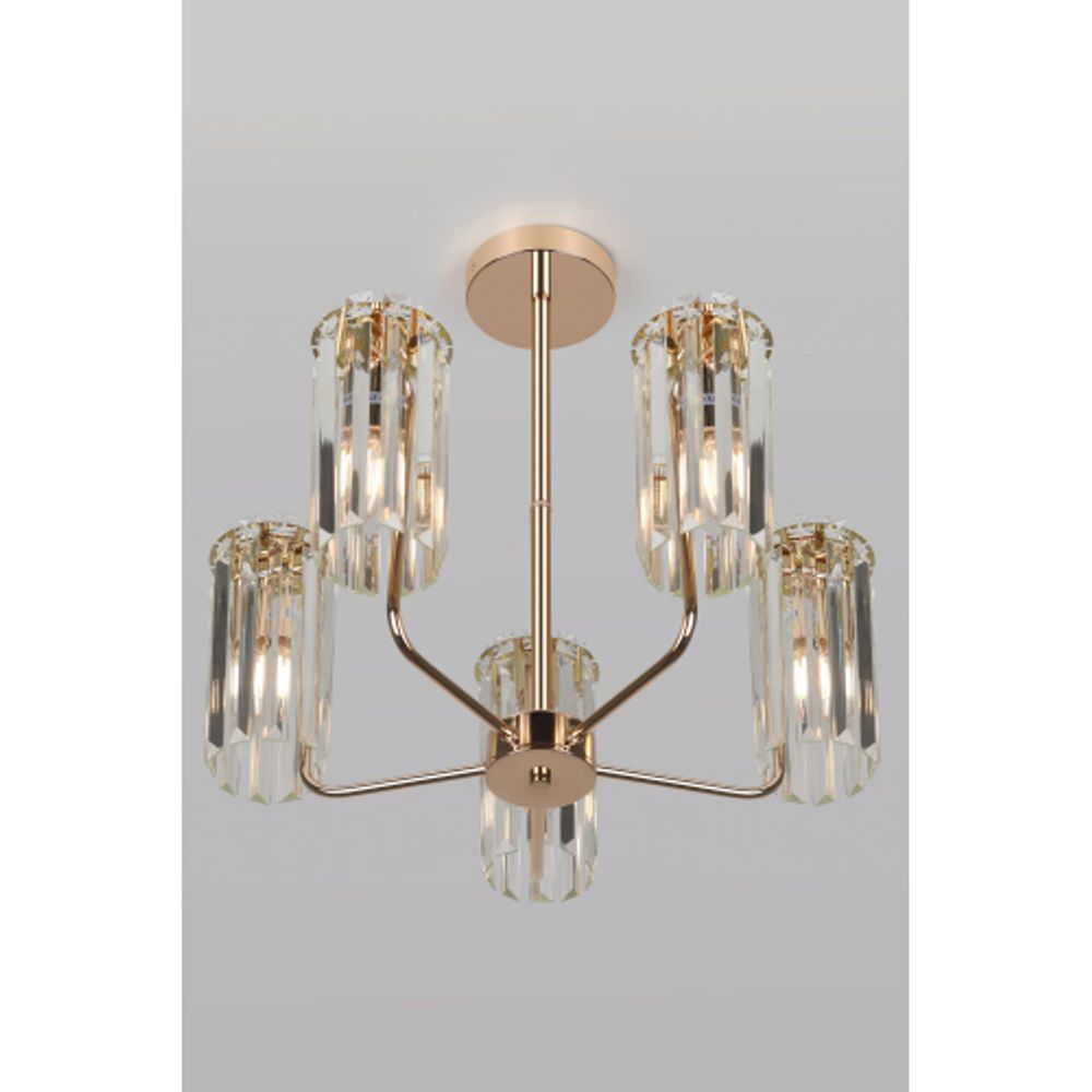 Люстра Rivoli Zoe 1064-305 5хЕ14 40 Вт хрусталь | Rivoli