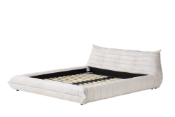 Двуспальная кровать RBD029 New Vintage Ivory leather