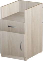 Корпус тумбы приставной 1 ящик Стандарт Про ясень шимо светлый