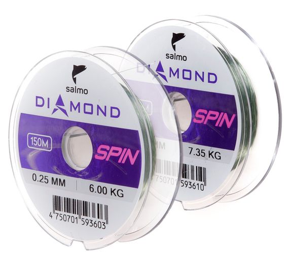 Набор лесок монофильных Salmo Diamond SPIN ЩУКА/СУДАК 2шт. (коробочная версия)