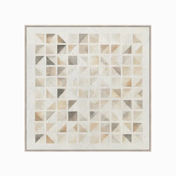 Постер Tile 100х100 см. молочный, бежевый