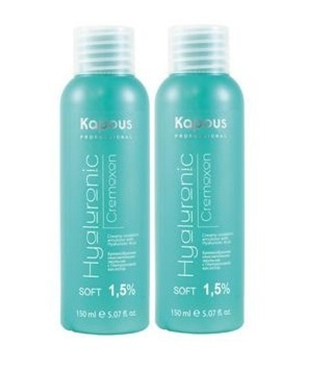 Kapous Professional Эмульсия окислительная (оксид, оксигент) Hyaluronic, 1,5%, кремообразная, 2*150 мл