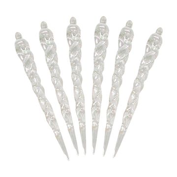 Украшение новогоднее "Сосулька" A-809 13.5 см (12 шт)