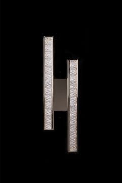 Бра LED 15W 3000К/4000К/5500К LE7707/2W Black Chrome чёрный хром Aida Leon