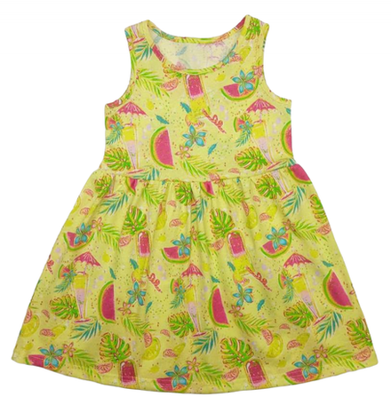 Сарафан 202/10 желтый, тропики