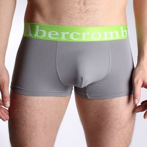 Мужские трусы боксеры серые Abercrombie&amp;Fitch Grey Trunks