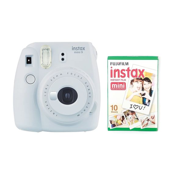 Fotoaparat Fujifilm instax Mini 9 Camera with 10 Shots - Smoky White