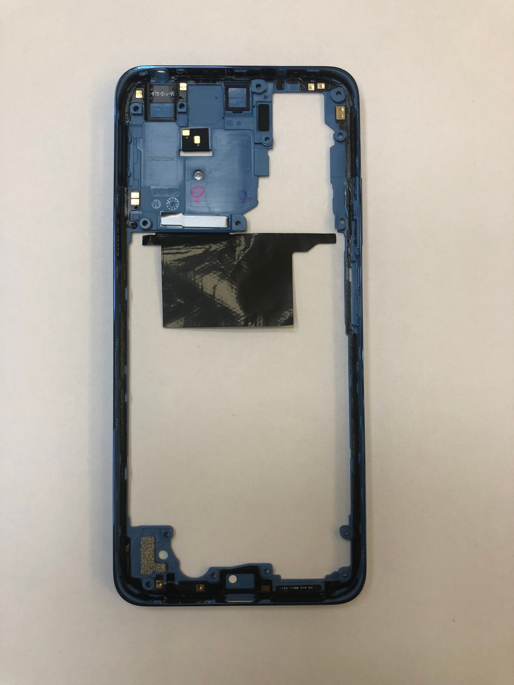 Ксиоми Redmi Not 11S  Средняя промежуточная часть корпуса синяя Оригинал