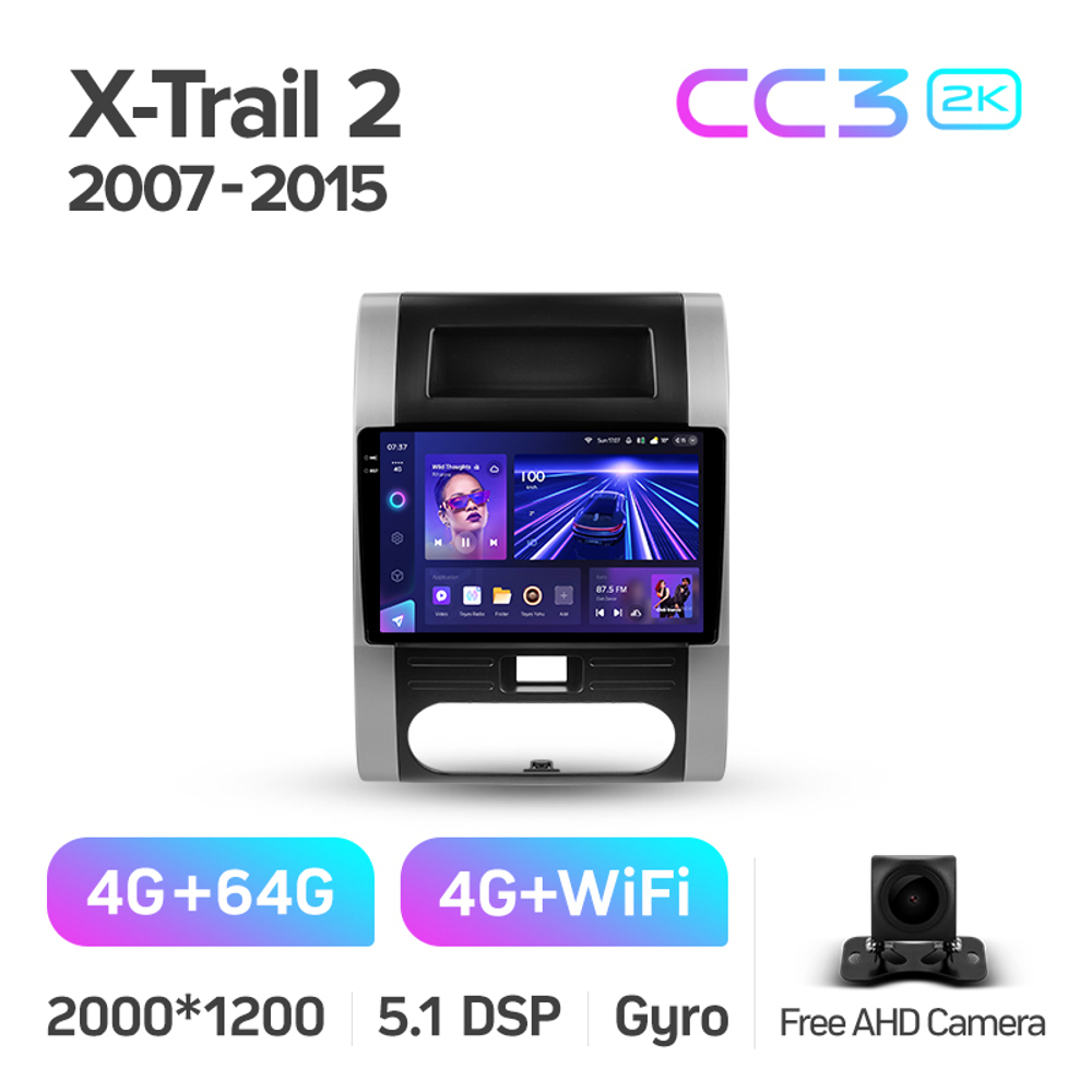 Teyes CC3 2K 10,2"для Nissan X-Trail 2007-2015
