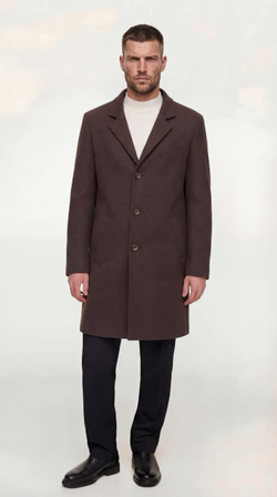 Мужское пальто (коричневое) С26