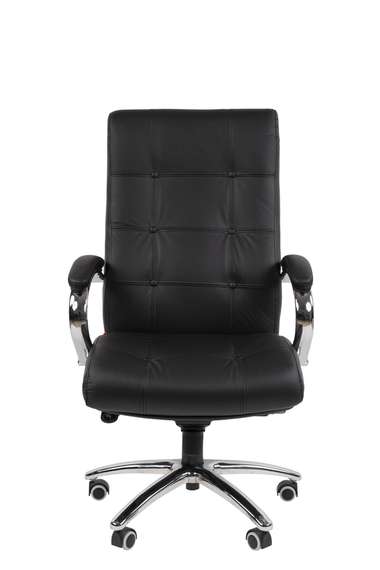 Офисное кресло Chairman 424 Россия нат.кожа/экокожа черная (мультиблок)