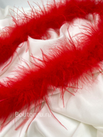 Боа страус 1 нить красное