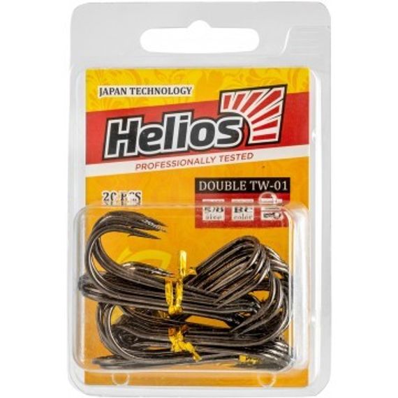 Крючок двойной TW-01 №5/0 цвет BC (20шт) Helios (HS-TW-01-5/0)