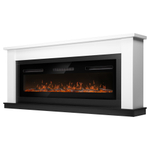 Каминокомплект: Очаг Electrolux Infinity EFP/P-1600ULS N, портал Canto Long белый, черный