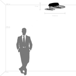 738053 Люстра ACRILE 33W LED 2691LM 120G ЗОЛОТО 3000K