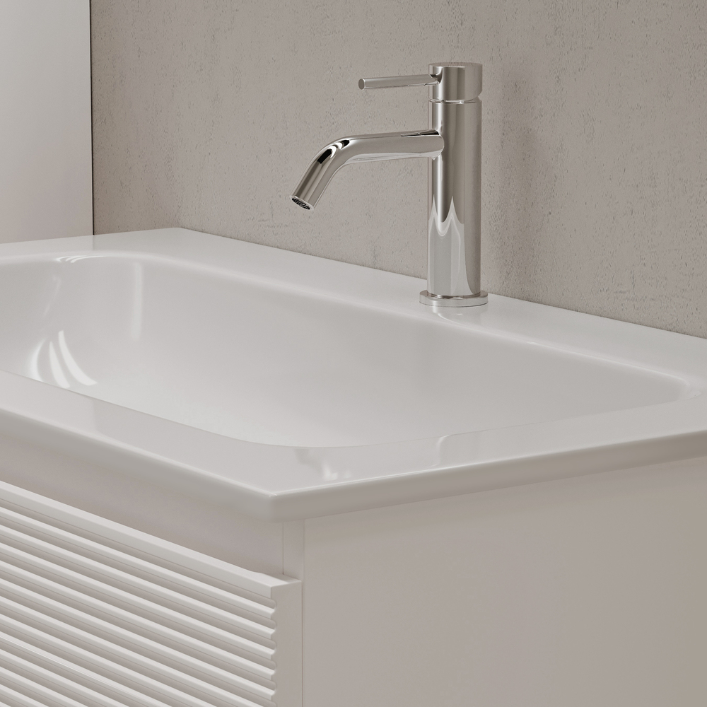 Тумба подвесная под раковину Sancos Folk, Bianco 790х445х500