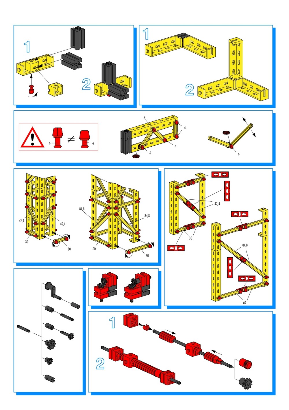Ресурсный ящик 1000 с деталями для конструкторов Fischertechnik / Creative Box 1000