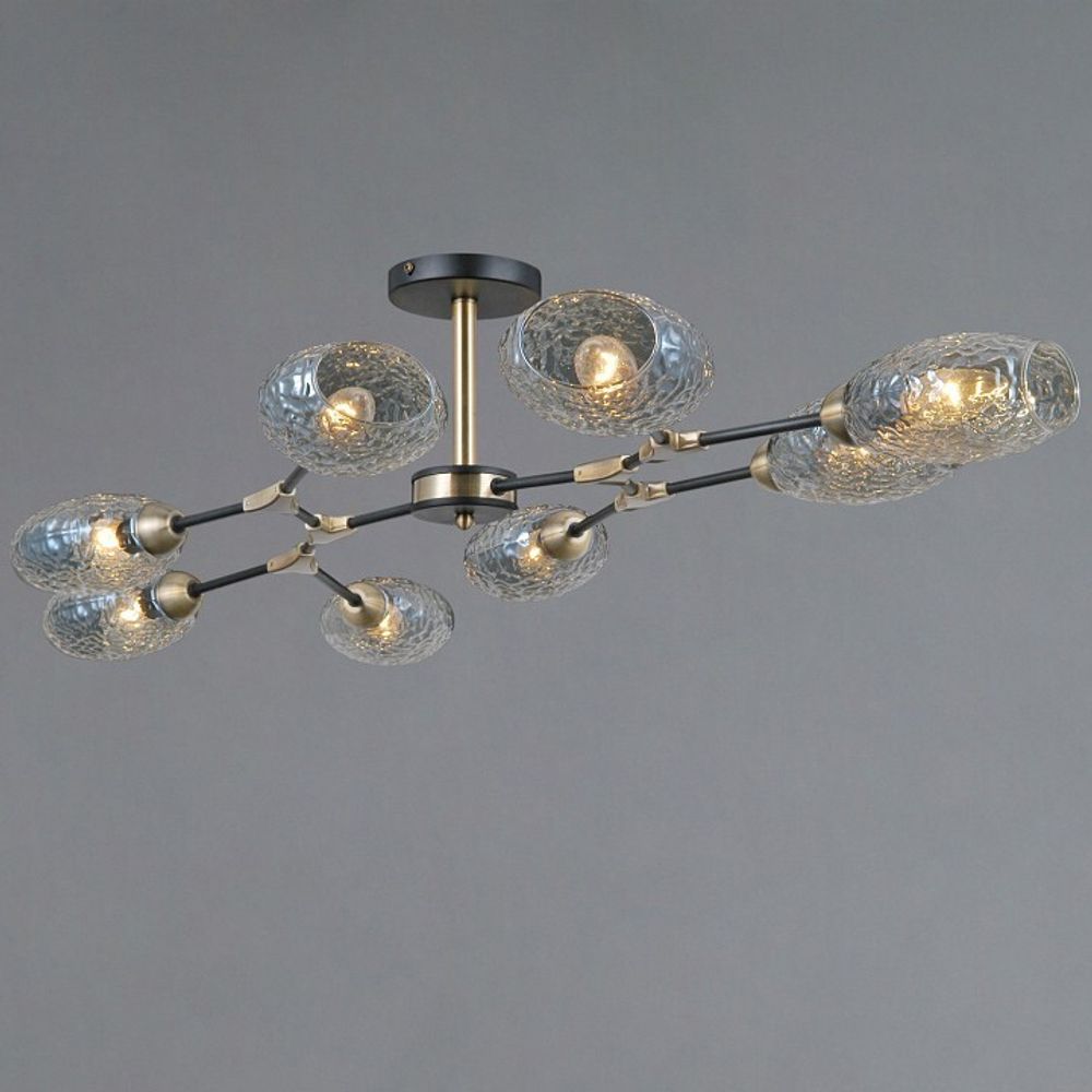 Люстра на штанге ILLUMICO TRENTO IL0272-8CSQ-25 BK AB TRENTO