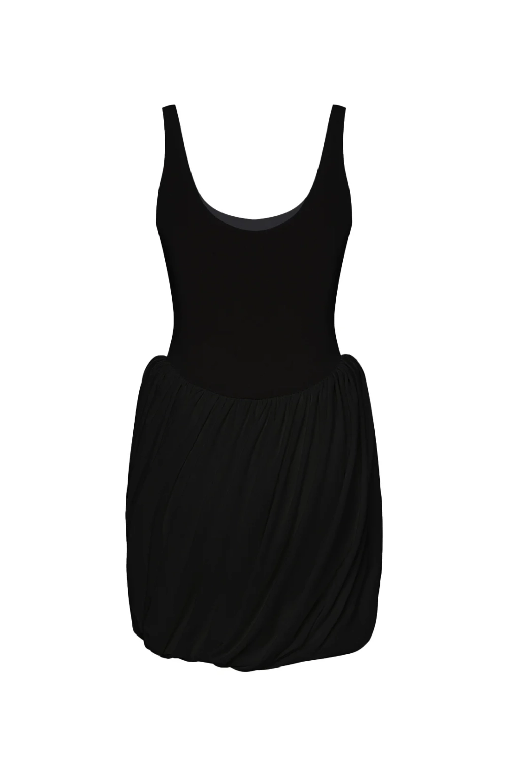 Платье мини с буфом