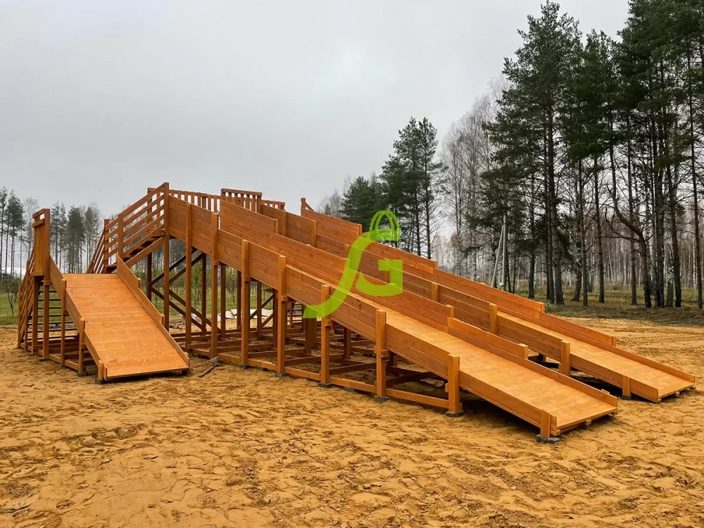 Зимняя горка Snow Fox, 4 ската