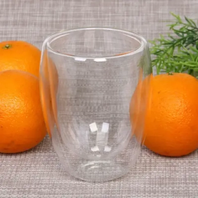 Стакан стеклянный с двойными стенками 350мл «Хай-Тек» классика