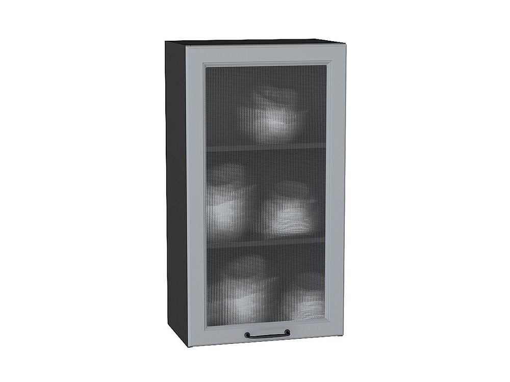 Шкаф верхний с 1-ой остекленной дверцей Ницца