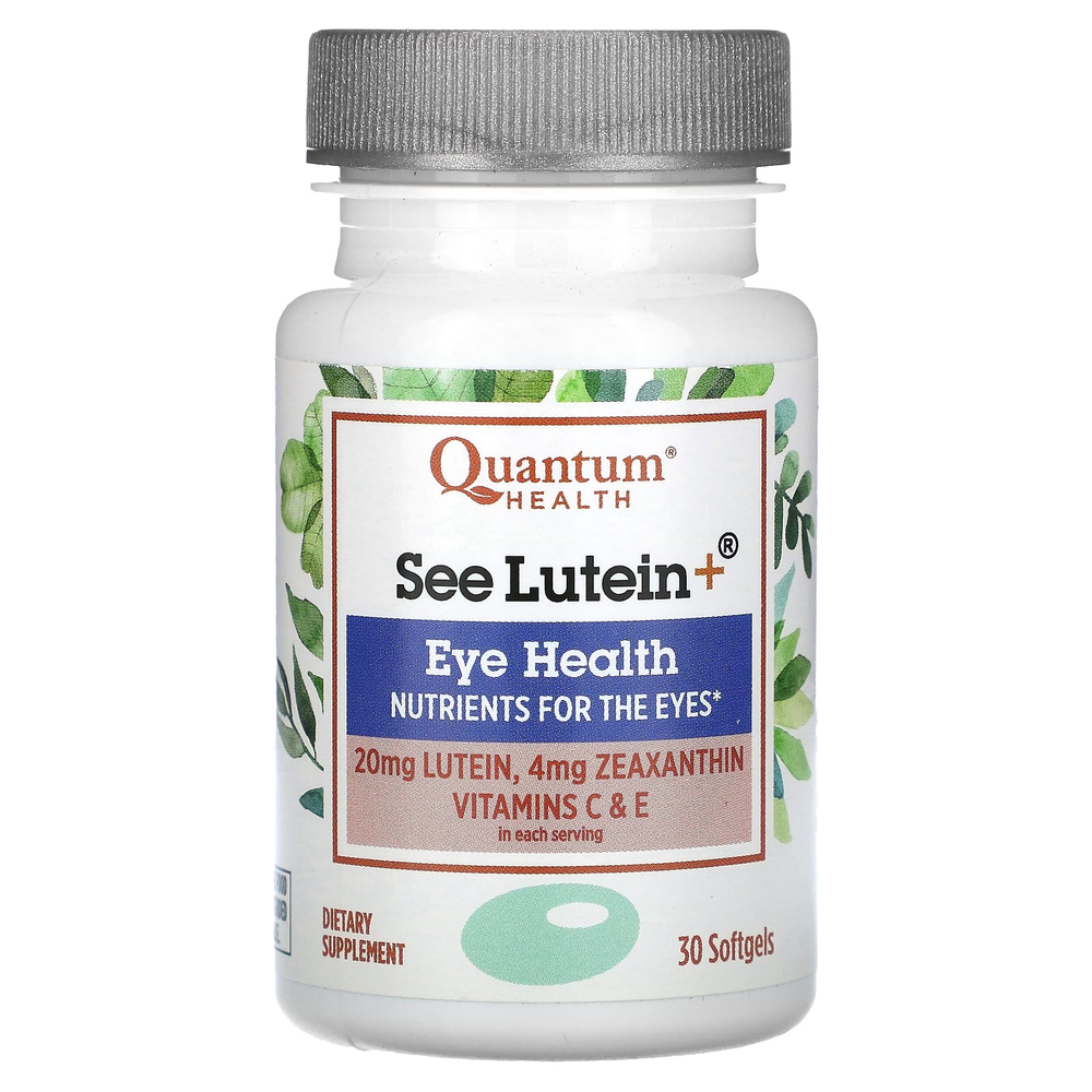 Quantum Health, See Lutein +, Eye Health, 30 мягких таблеток